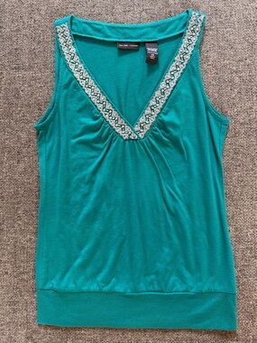 New York & Company Embellished Tank Top